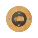 Discus Bamboo Bottle Opener Coaster