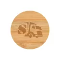 Discus Bamboo Bottle Opener Coaster