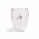 Sierra 350ml Bamboo Lid Glass Double Wall Coffee Cup