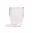 Sierra 350ml Bamboo Lid Glass Double Wall Coffee Cup