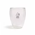 Sierra 350ml Bamboo Lid Glass Double Wall Coffee Cup