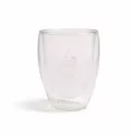 Sierra 350ml Bamboo Lid Glass Double Wall Coffee Cup
