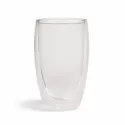 Sierra 450ml Bamboo Lid Glass Double Wall Coffee Cup
