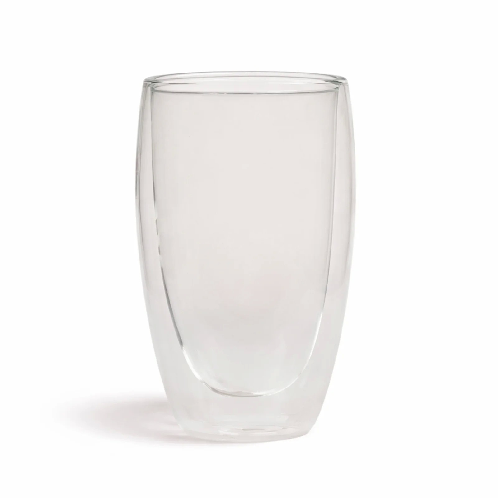 Sierra 450ml Bamboo Lid Glass Double Wall Coffee Cup