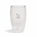 Sierra 450ml Bamboo Lid Glass Double Wall Coffee Cup