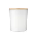 Gleam Large Bamboo Lid Glass Candle
