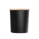 Gleam Large Bamboo Lid Glass Candle