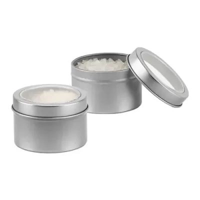 Metal Bath Salt Tin