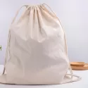 Calico Drawstring Library Bag