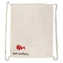 Calico Drawstring Library Bag