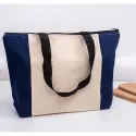 305gsm Zipped Calico Tote Bag