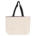 305gsm Zipped Calico Tote Bag