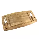 Noyya Acacia Cheeseboard and Knife Set