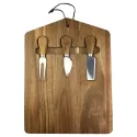Trekko 2 Piece Acacia Cheeseboard and Knife Set