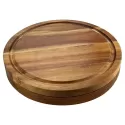 Exquisite 4 Piece Acacia Cheeseboard and Knife Set