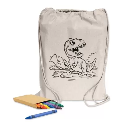 Colouring Calico Library Bag