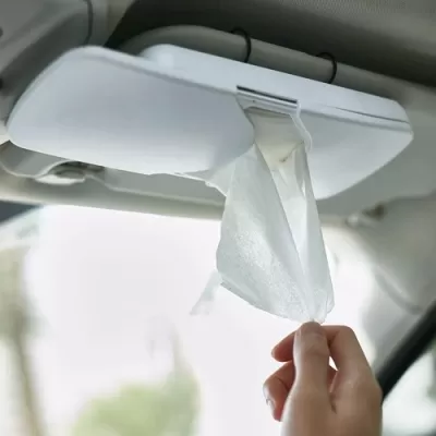 Car Plastic Sun Visor Tissue Box