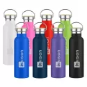 Miami 600ml Bamboo Lid Stainless Steel Drink Bottle