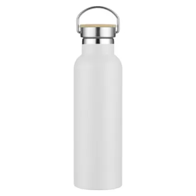 Miami 600ml Bamboo Lid Stainless Steel Drink Bottle