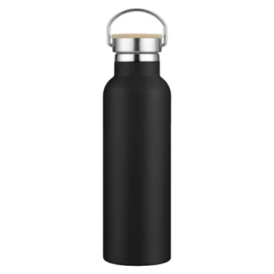 Miami 600ml Bamboo Lid Stainless Steel Drink Bottle