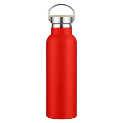Miami 600ml Bamboo Lid Stainless Steel Drink Bottle