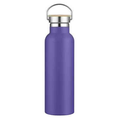 Miami 600ml Bamboo Lid Stainless Steel Drink Bottle