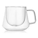 Diamond 230ml Glass Coffee Cup