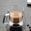 Diamond 230ml Glass Coffee Cup