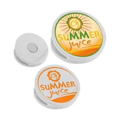 Clip Round Plastic Fridge Magnet