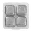 Mate Whiskey 4 Piece Stainless Steel Ice Cube Set