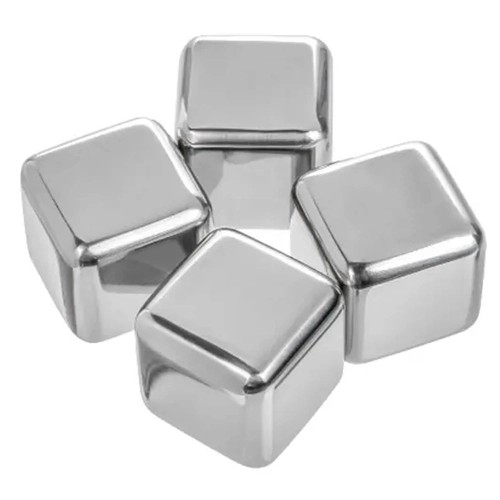 Mate Whiskey 4 Piece Stainless Steel Ice Cube Set