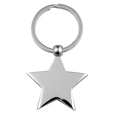Star Zinc Alloy Keyring