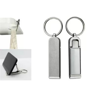 Zinc Alloy Mobile Stand and Hanger Keyring