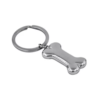 Bone Zinc Alloy Keyring
