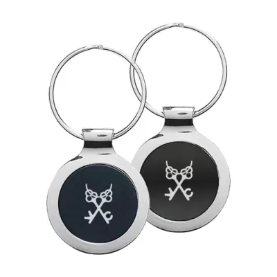 Ebony Metal Keyring