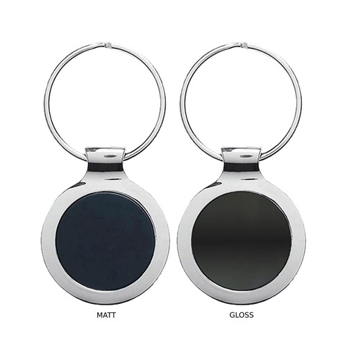 Ebony Metal Keyring