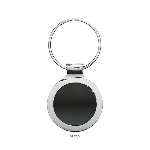Ebony Metal Keyring