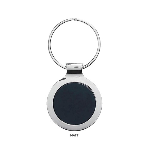 Ebony Metal Keyring
