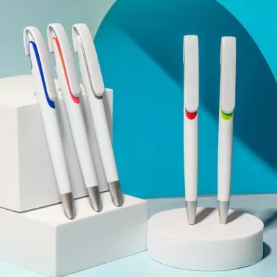 Tahlia White Plastic Pen