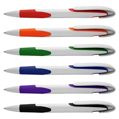 Keely White Plastic Pen