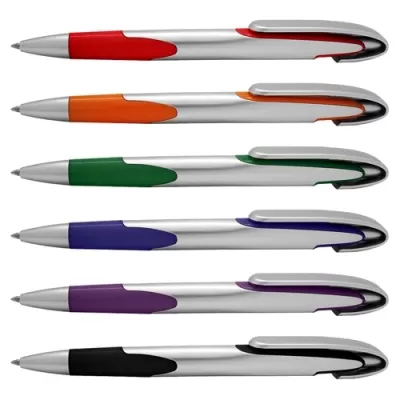 Keely Silver Plastic Pen