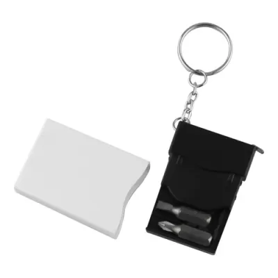 Mini Metal Screwdriver Tape Keyring
