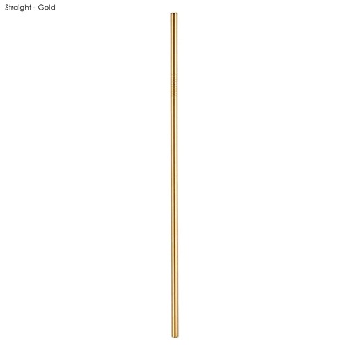 6 x 215mm Stainless Steel Straw