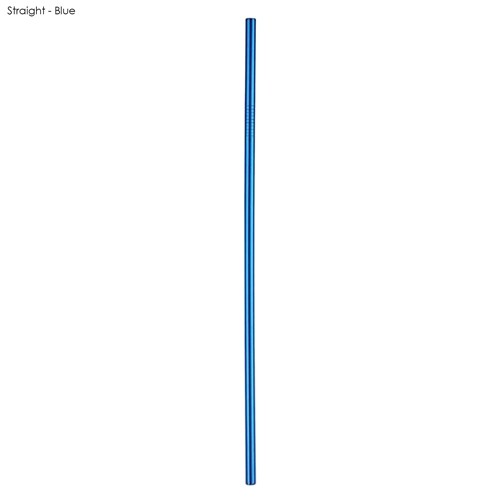 6 x 215mm Stainless Steel Straw