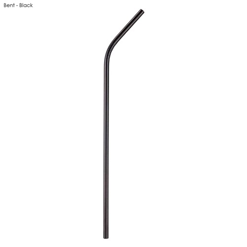 6 x 215mm Stainless Steel Straw