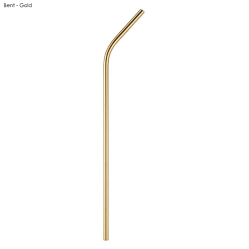 6 x 215mm Stainless Steel Straw