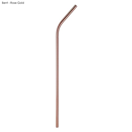 6 x 215mm Stainless Steel Straw