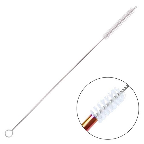 6 x 215mm Stainless Steel Straw