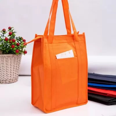 10L Non-Woven Cooler Bag with Top Zip Closure