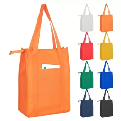 10L Non-Woven Cooler Bag with Top Zip Closure